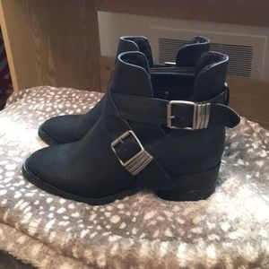 Black ankle booties